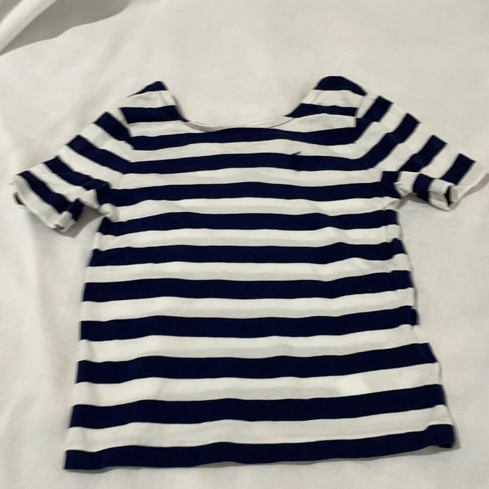 Ralph Lauren 4t navy white stripe t worn once